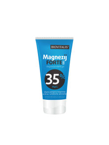 Biovitalis magnesium forte gel in a blue tub containing 150ml