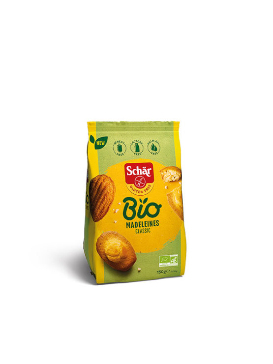 Schar organic and gluten free almond madeleines in a packaging of 150g