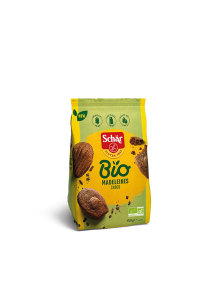 Schar organic, gluten free choco and almond madeleines in a packaging of 150g