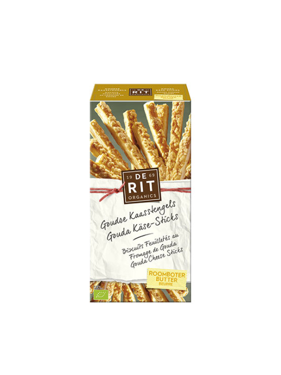 De Rit organic gouda cheese sticks in a packaging of 100g