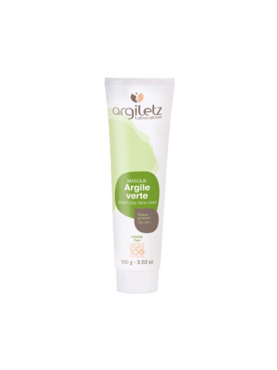 Argiletz green clay face mask for oily skin in a tube of 100g