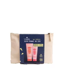 Argiletz everyday spa treatment in a cotton toiletry bag