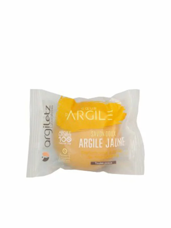 Argiletz yellow clay hard soap with macadamia and honey in a packaging of 100g