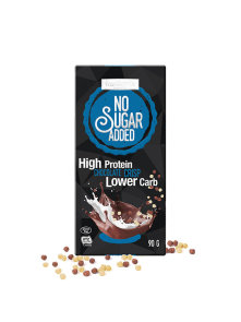 Frankonia high protein choco crisp chocolate with no added sugar in a packaging of 90g