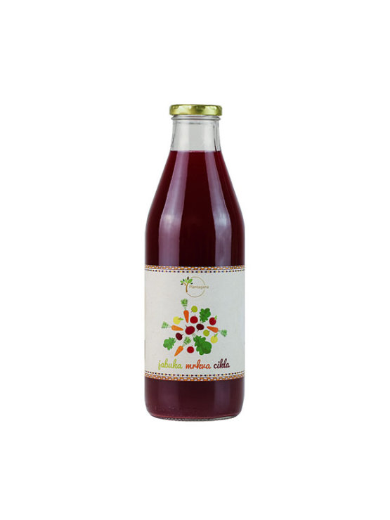 Plantagana carrot, beetroot & apple juice in a glass bottle of 1000ml