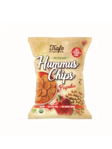 Trafo organic hummus chips with paprika in a bag of 75g