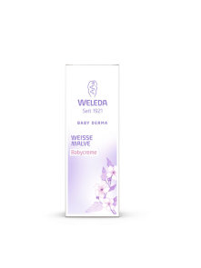 Weleda white mallow baby cream in a cardboard packaging of 50ml