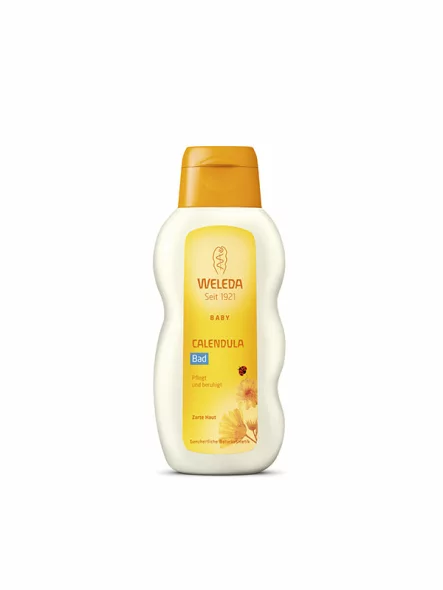 Weleda calendula baby shampoo and body wash in a packaging of 200ml