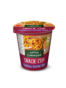 Natur Compagnie oriental couscous snack cup in a cup containing 68g