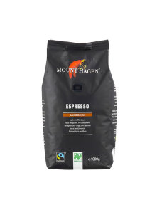 Mount Hagen organic espresso coffee beans in a bag of 1kg