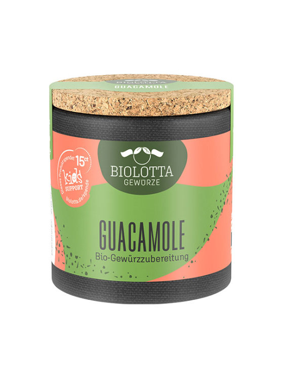 BioLotta organic guacamole seasoning mix in a colorful container of 50g