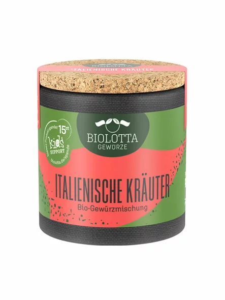 BioLotta organic Italian seasoning mix in a cardboard can of 16g