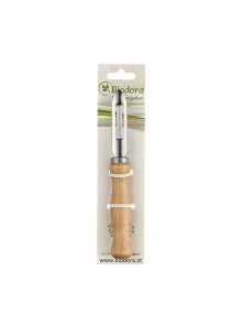 Biodora wooden peeler with stainless steel tip