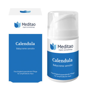 Calendula Sensitive Baby Cream - Organic 50ml Meditao Taoasis