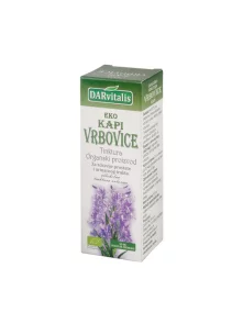 Darvitalis organic willowherb tincture drops in a glass bottle of 50ml