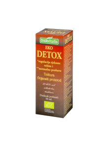 DARvitalis organic detox tincture drops in a packaging of 50ml