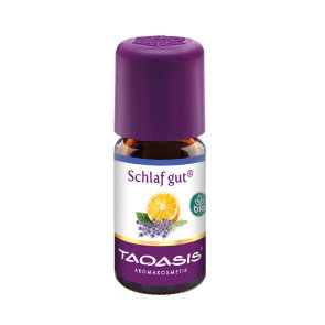 Taoasis organic essential oil - Sleep Well mixture in a glass bottle of 5ml