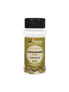 Cook organic whole cardamom in a transparent packaging of 25g