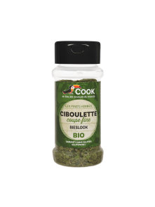 Cook organic chives in a transparent packaging of 15g