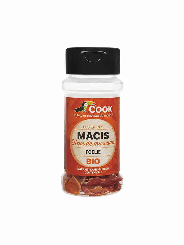 Cook organic mace in a transparent packaging of 15g