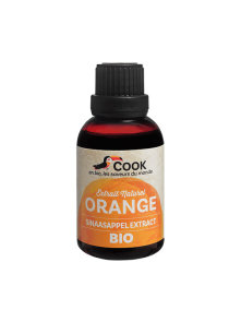 Cook organic orange extract in a dark bottle of 50ml