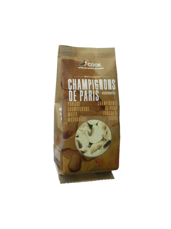 Cook organic dried white mushrooms in a bag of 25g