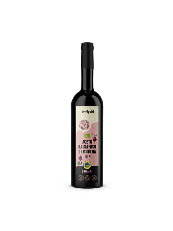 Nutrigold organic balsamic vinegar of Modena in a dark bottle of 500ml