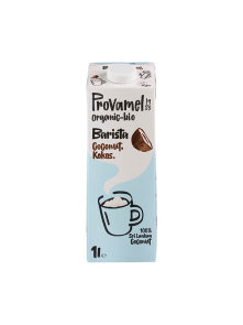 Provamel organic barista coconut drink in a tetrapack packaging of 1000ml
