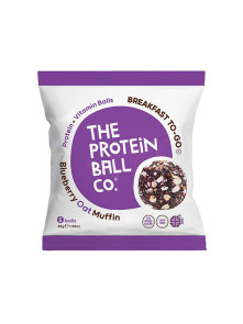 Protein Ball CO breakfast balls in a packaging containing 6 protein balls