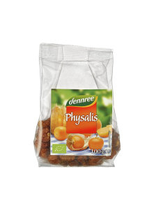 Dennree organic Peruvian groundcherry in a transparent bag of 100g