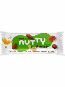 Nutty BARica energy bar with apricots and agave syrup in a packaging of 50g