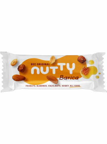 Nutty BARica peanut butter and honey energy bar in a packaging of 50g