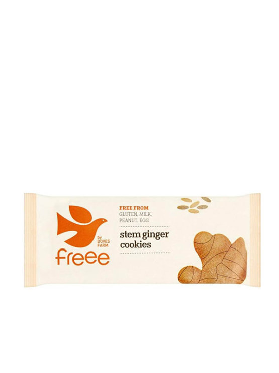 Freee organic and gluten free ginger cookies in a packaging of 150g