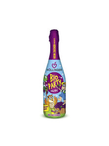 Hollinger organic champagne for kids in a colourful bottle of 750ml
