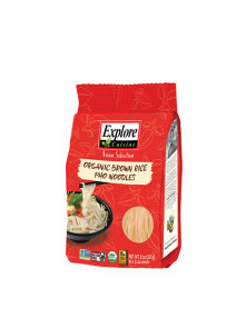 Explore Cuisine organic whole grain rice pho noodles in a packaging of 227g