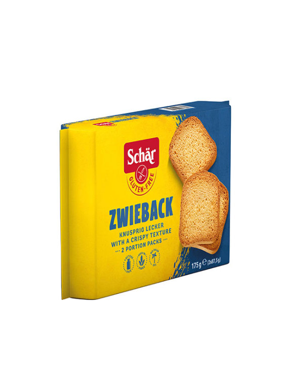 Schar gluten free rusk in a packaging of 175g