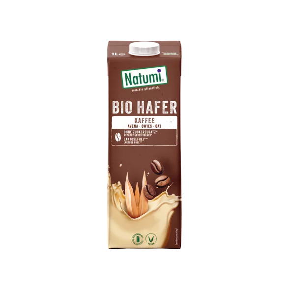 Natumi organic oat coffee in a tetra pak packaging of 1000ml