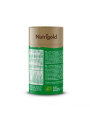 Nutrigold organic detox blend powder in a cylinder cardboard packaging of 200g