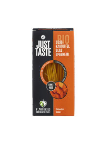 Just Taste organic glass spaghetti from sweet potato in a cardboard packaging of 250g