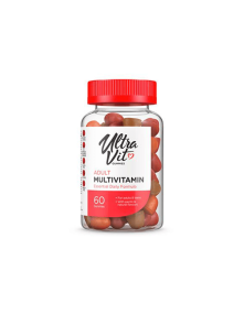 Ultravit adult multivitamin gummies in a plastic packaging containing 60 chewable vitamins