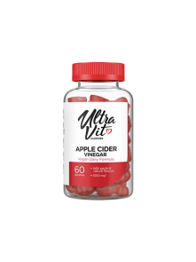 Ultravit apple cider vinegar gummies in a plastic packaging containing 60 gummies