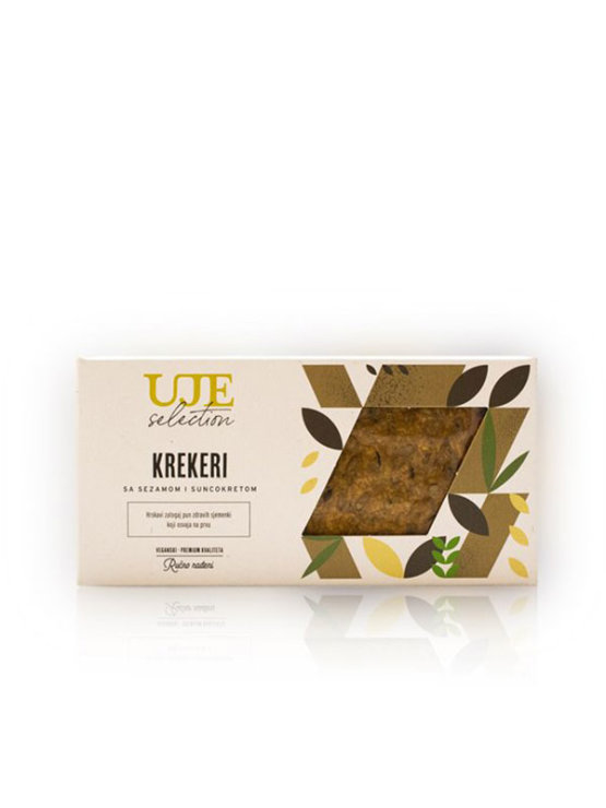 Uje Cracker Selection with sesame and sunflower in a packaging of 150g