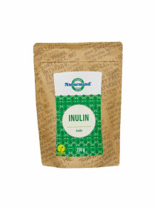 Naturmind inulin powder in a paper bag containing 250g