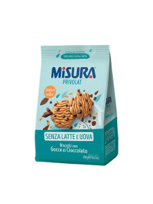 Misura Privolat chocolate chip biscuits without eggs and lactose in a packaging of 290g