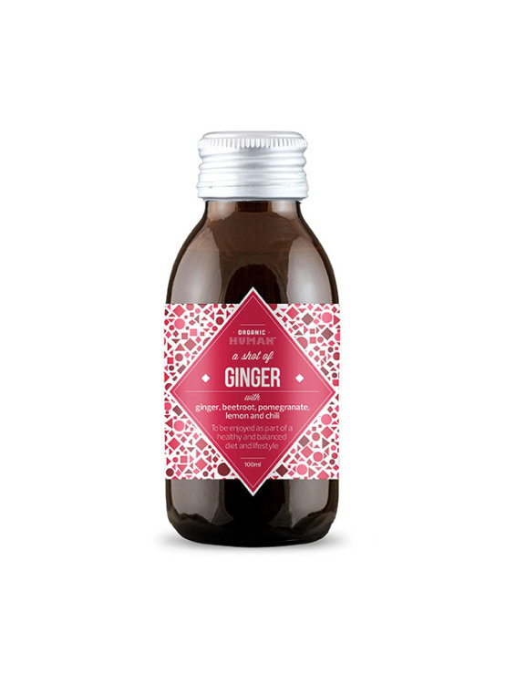 Organic Human organic ginger shot in a 100ml bottle