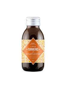 Organic Human organic turmeric shot in a dark bottle of 100ml