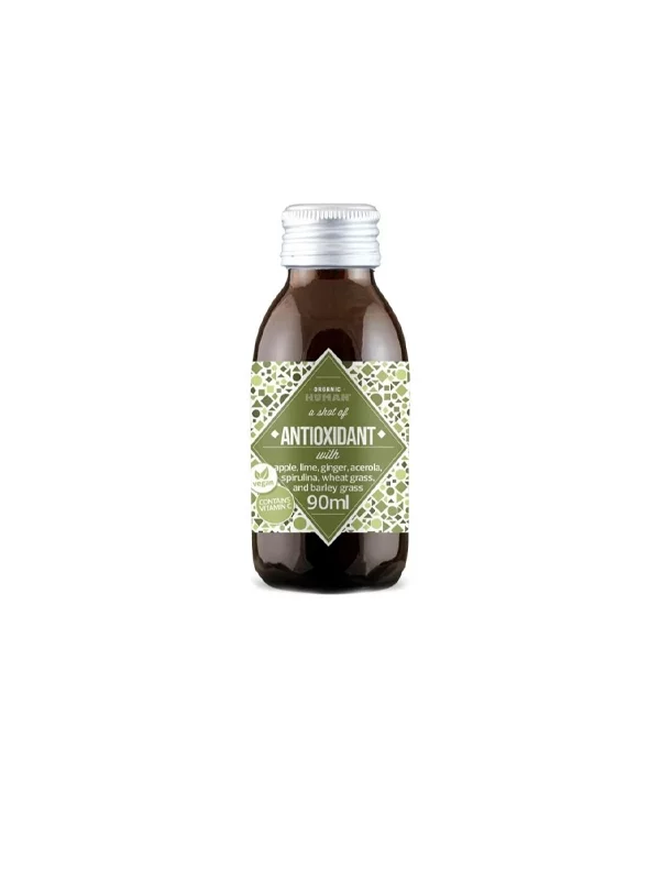 Organic Human organic antioxidant shot in a bottle of 100ml