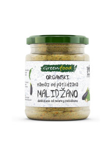 Greenfood organic malidžano eggplant spread in glass jar of 260g