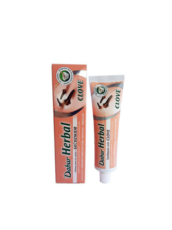 Dabur Ayurvedic clove toothpaste in a tube of 100ml
