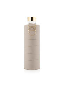 Equa BPA-Free glass bottle with 750ml volumewith cover mismatch beige